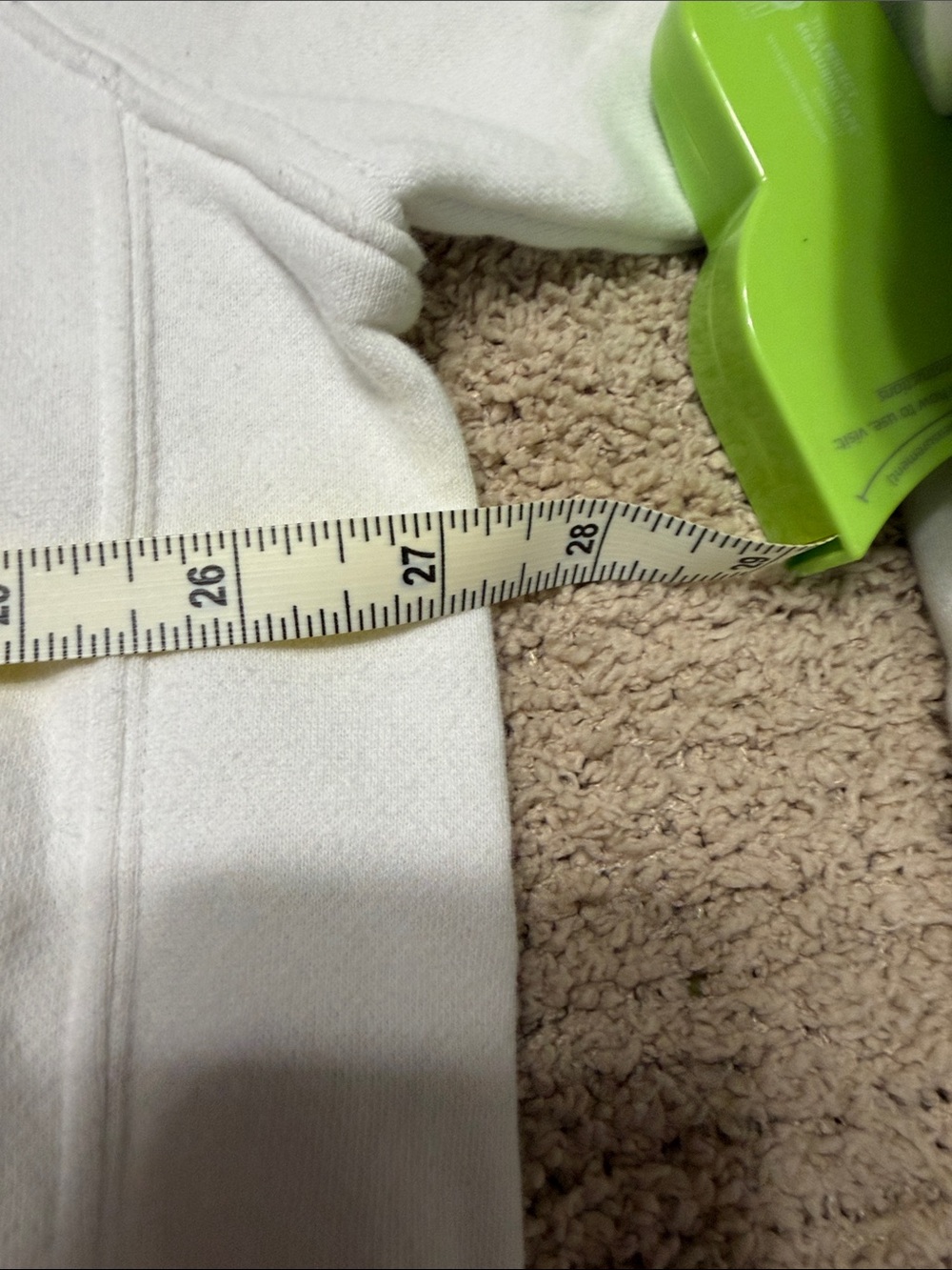 Nike Crewneck Sweatshirt in White with Black Swoosh - Picture 5 of 6
